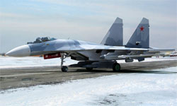 Третий серийный многофункциональный истребитель Су-35С-3 поднялся в воздух!