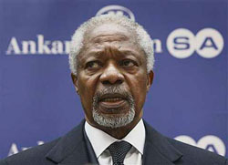 Россия и Америка поддержали Кофи Аннана