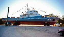 Спущен на воду четвертый казахстанский «Барс»