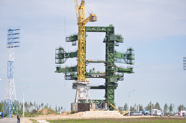 Строительство космического ракетного комплекса «Ангара» на космодроме «Плесецк»