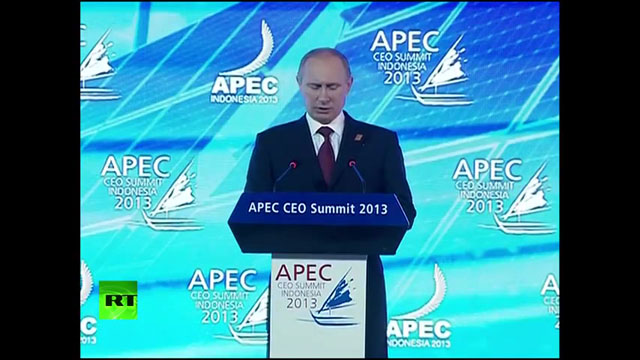 Выступление Владимира Путина на саммите АТЭС 2013