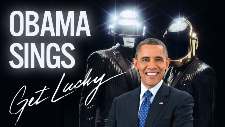 Barack Obama Singing Get Lucky by Daft Punk (ft. Pharrell)