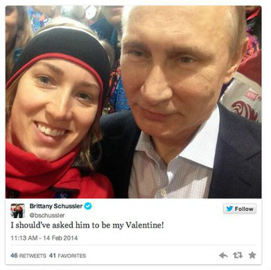 Блоггеры вступились за спортсменку, сфотографировавшуюся с Путиным Блоггеры вступились за спортсменку, сфотографировавшуюся с Путиным