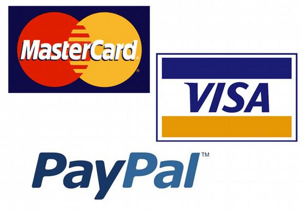     Paypal, Google, MasterCard  Visa    
