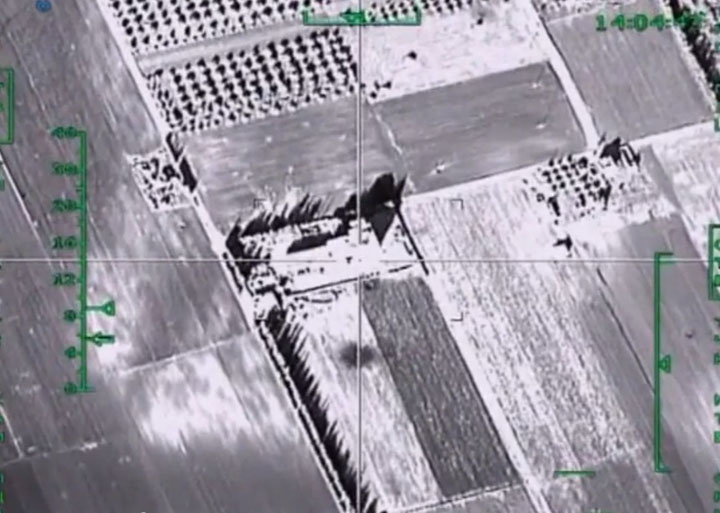 Удар авиации РФ по крупному складу боевиков ИГИЛ в провинции Идлиб
