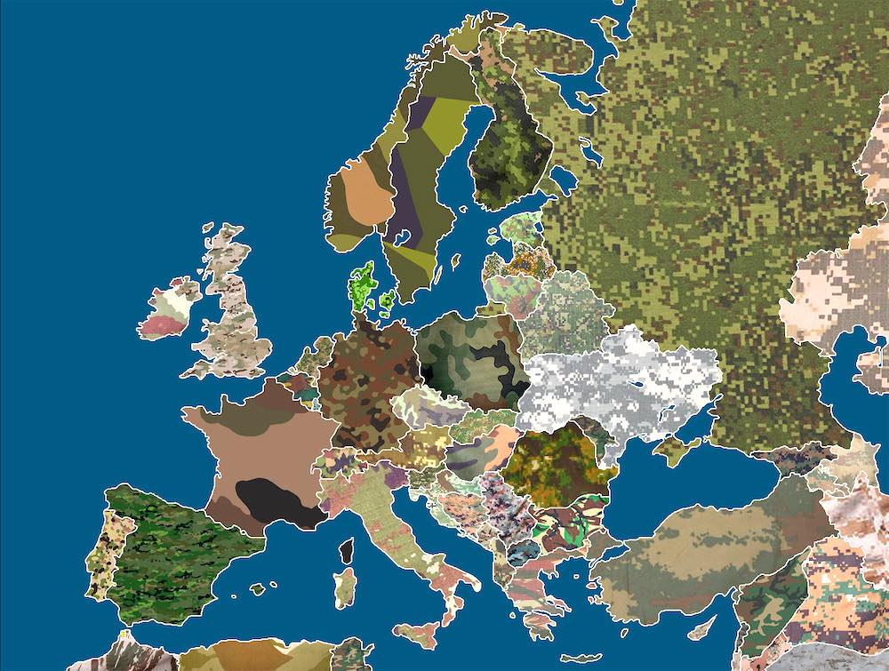 Как выглядит камуфляж армий Европы