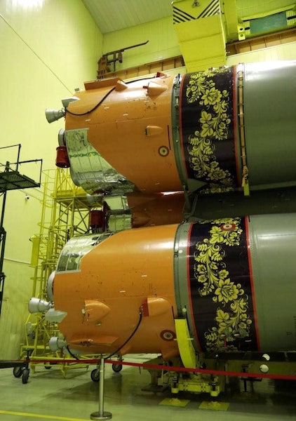 «Роскосмос» раскрасил ракету «Союз-2.1б» под хохлому