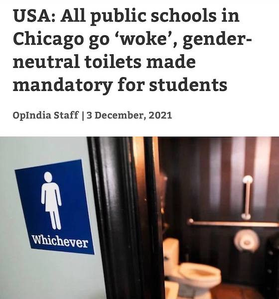 В государственных школах Чикаго сделали совместные туалеты для мальчиков и девочек