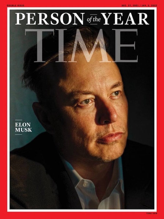 Маск стал «Человеком года» по версии журнала Time