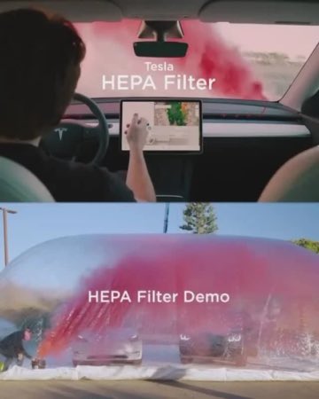 Воздушный фильтр Tesla против стандартного автомобильного фильтра