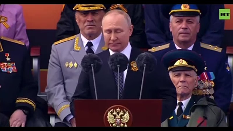 Видео выступления Путина на параде Победы в Москве