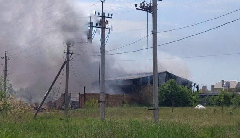 Кадры уничтоженного в Николаеве склада с боеприпасами ВСУ