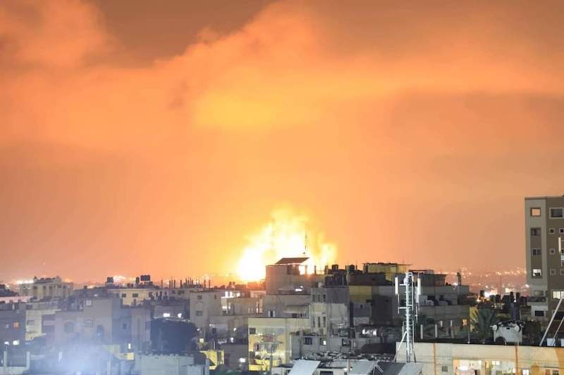Ракетные удары по Газе