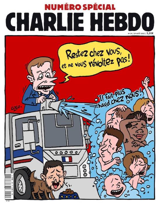 «Оставайтесь дома и не бунтуйте!» - новая карикатура Шарли Эбдо
