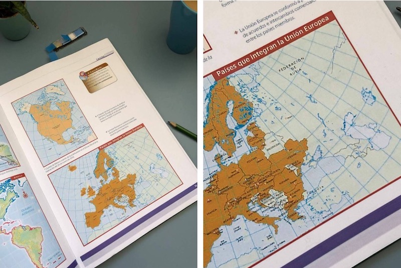 В испанских учебниках географии появилась новая карта России