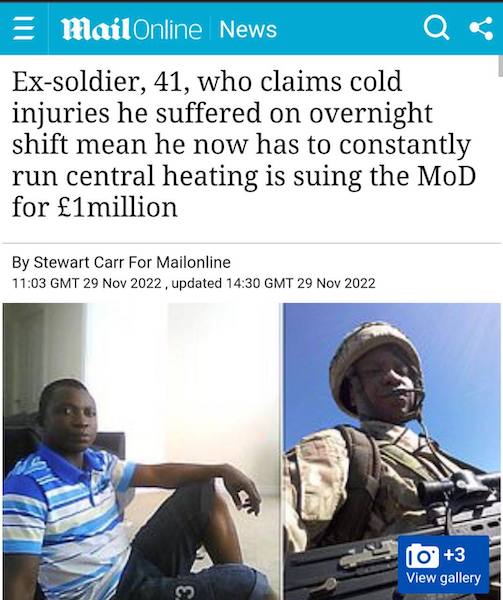 Британский солдат, получивший обморожение в Эстонии, подает в суд на МО