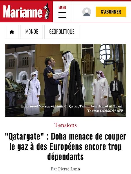 Катар пригрозил ограничить поставки газа в ЕС