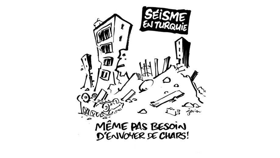 Charlie Hebdo мрачно пошутило про землятресение в Турции