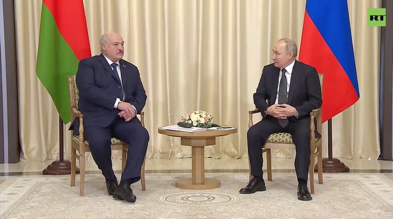 Встреча Владимира Путина и Лукашенко