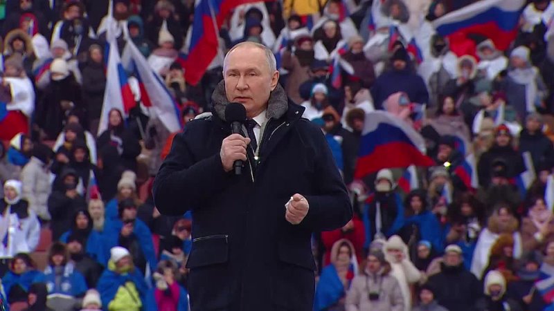Полное видео выступления Владимира Путина на концерте в «Лужниках» в честь Дня защитника Отечества