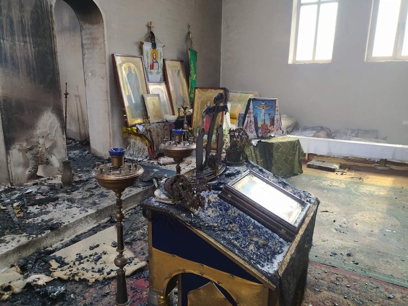 В Тернопольской области сожгли храм УПЦ