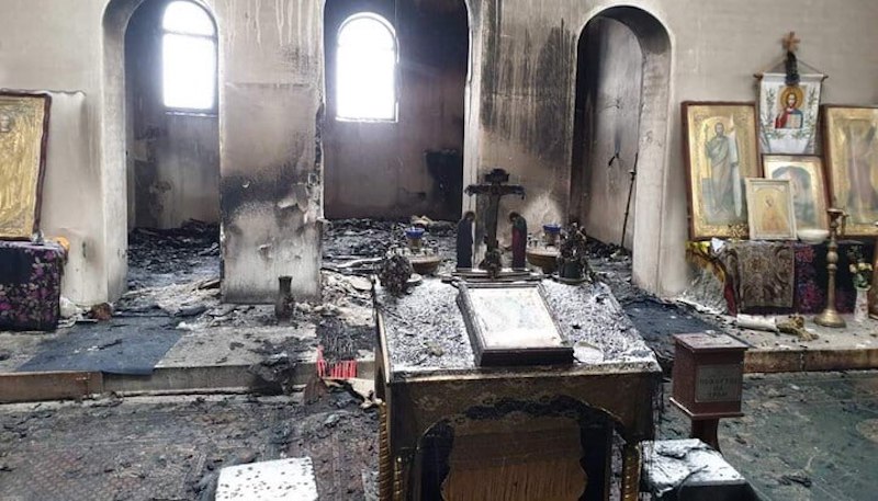 В Тернопольской области сожгли храм УПЦ