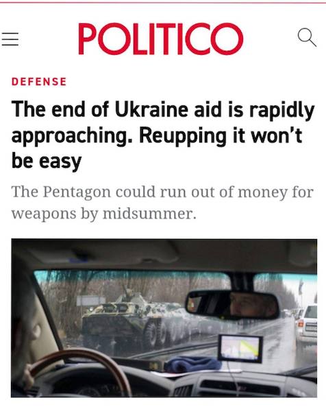 «Конец помощи Украине быстро приближается» - Politico