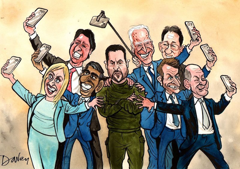 Зеленский на саммите G7 — The Sunday Telegraph