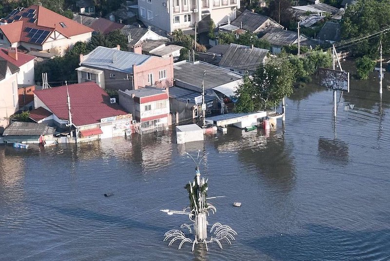 В Херсоне затоплены целые районы