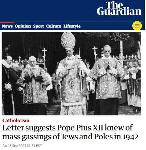 Папа Римский Пий XII знал о геноциде евреев, но молчал