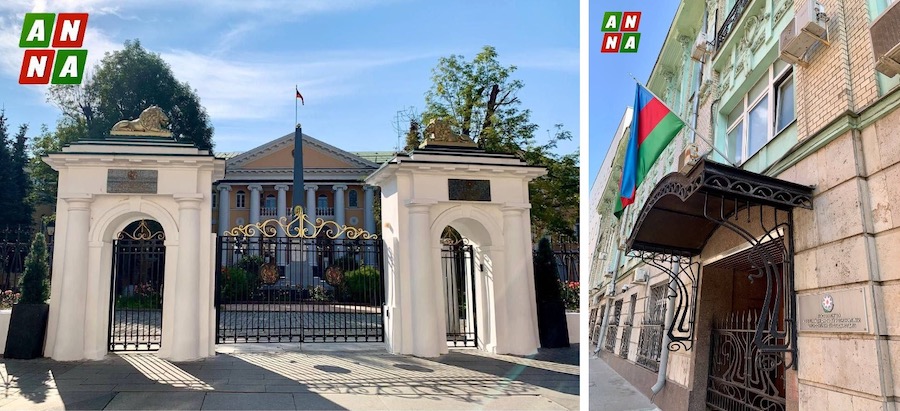 У посольств Армении и Азербайджана в России всё спокойно