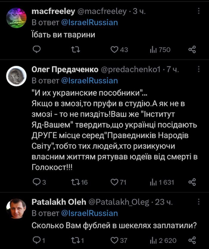 После этого поста в украинском Твиттере начался сущий кошмар