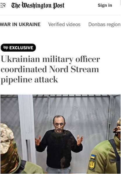 Координатором атаки на «Северные потоки» был украинский полковник - The Washington Post
