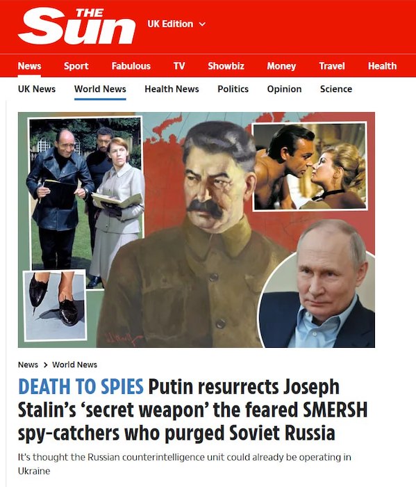 Путин возродил внушающую страх контрразведку СМЕРШ - The Sun