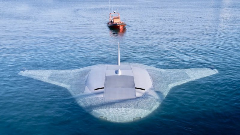 Пользователи Google Maps обнаружили сверхсекретный прототип американского морского беспилотника Manta Ray