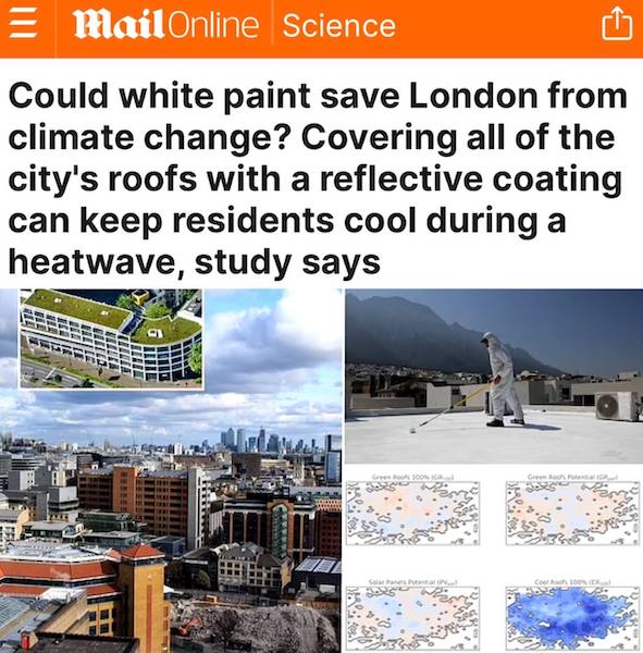 «Может ли белая краска спасти от изменения климата?»