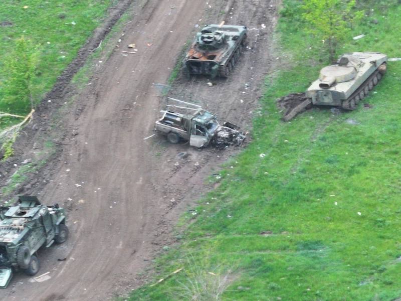 Уничтоженная техника ВСУ во время последней попытки прорыва в Белгородскую область Уничтоженная техника ВСУ во время последней попытки прорыва в Белгородскую область