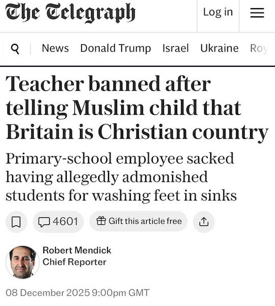 «Британия — христианская страна»: педагога отдали под суд за фразу ученику