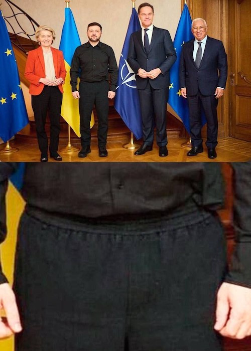 Зеленский обсудил гарантии безопасности в спортивных штанах и рубашке