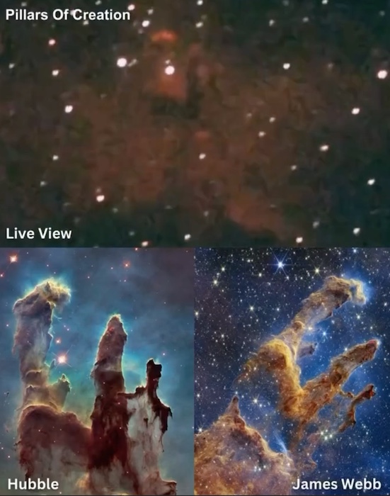 Эволюция астрономических наблюдений: Глаз - Хаббл - Уэбб