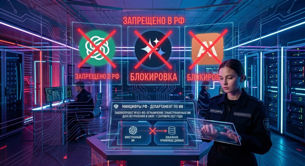 Законопроект Минцифры об ИИ: возможная блокировка ChatGPT, Gemini, Claude