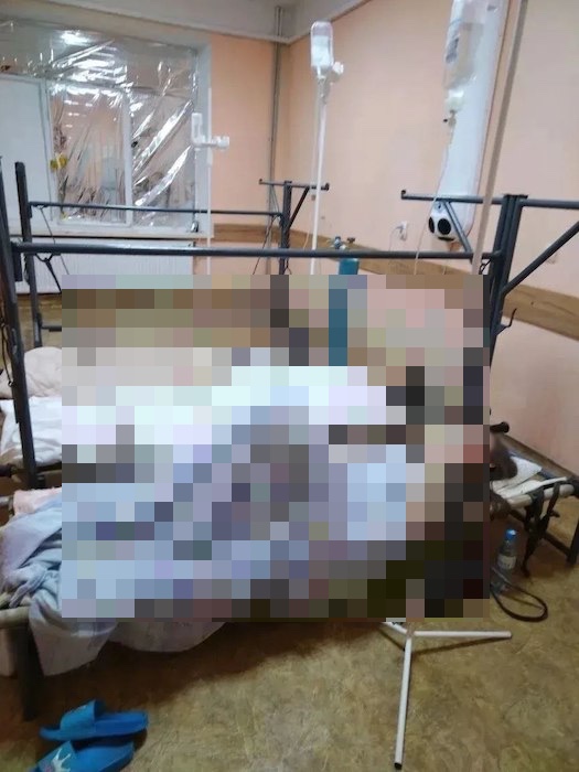 Кадры из больницы, в которой лежат пострадавшие при обстреле Старобельского колледжа