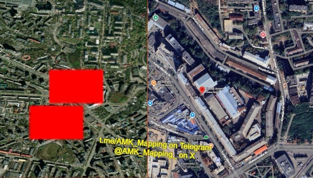 Укроiнцы публикуют карту ночной атаки Укроiнцы публикуют карту ночной атаки