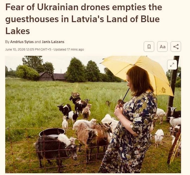 Из-за угрозы украинских дронов туристы отказываются от поездок в Латвию