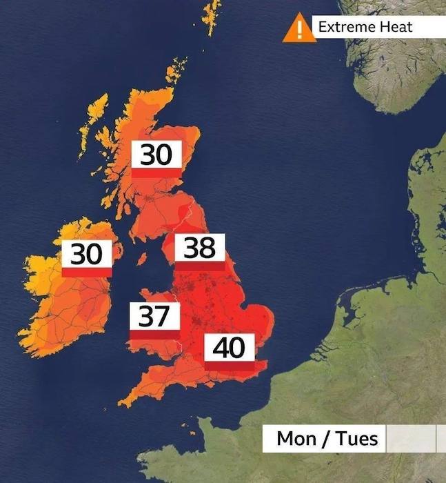 ������� ���������� ����, ��� ����������� ��������� +40�C