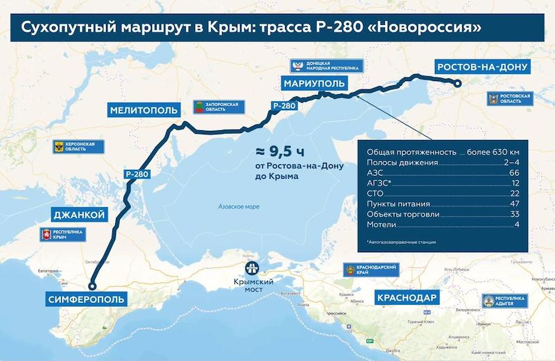 Трасса Р-280 «Новороссия» полностью контролируется ВС РФ