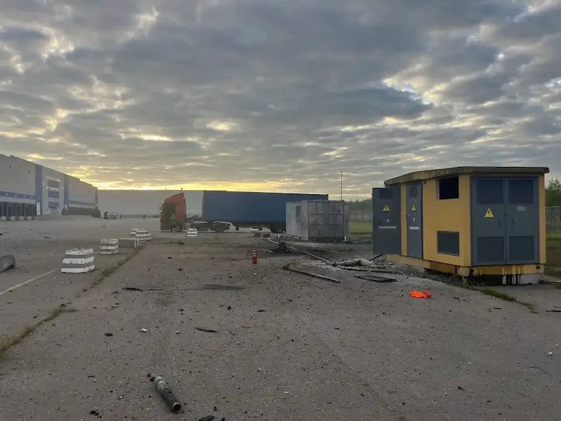 Последствия утренней атаки БПЛА на склады в Московской области Последствия утренней атаки БПЛА на склады в Московской области