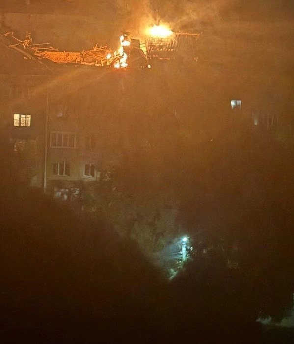 Ночью укроБПЛА массово атаковали Белгород Ночью укроБПЛА массово атаковали Белгород