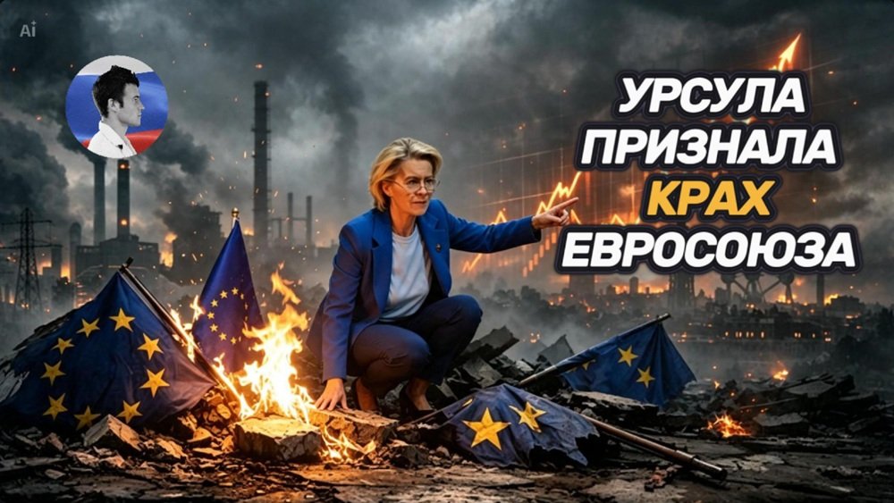 Урсула признала крах Евросоюза из-за потери российских ресурсов