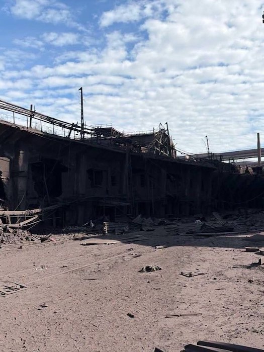 Каменское. Последствия прилётов по заводу
